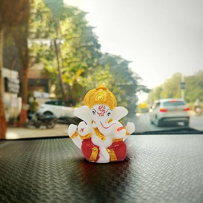 A statue of Lord Ganesha, the Hindu god of wisdom and remover of obstacles, suitable for home or office decor.