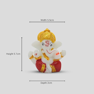 A statue of Lord Ganesha, the Hindu god of wisdom and remover of obstacles, suitable for home or office decor.