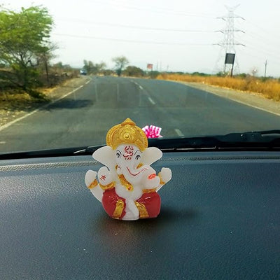A statue of Lord Ganesha, the Hindu god of wisdom and remover of obstacles, suitable for home or office decor.