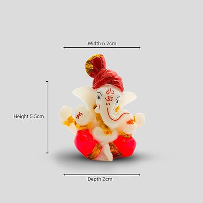 This beautiful statue of Lord Ganesha, the Hindu god of wisdom and remover of obstacles, is a powerful symbol of blessings and protection. Placing this idol in your home or office is believed to bring good fortune, prosperity, and success. Ganesha is often worshipped before undertaking new ventures, as he is known to clear the path of any potential obstacles.