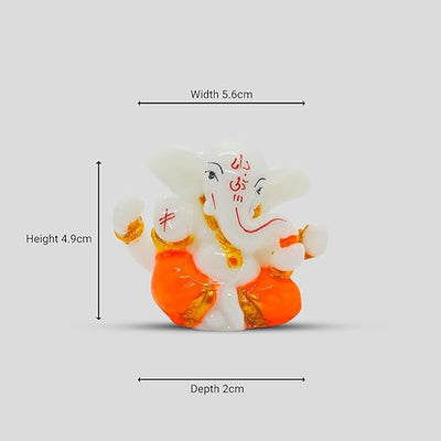 A statue of Lord Ganesha, the Hindu god of wisdom and remover of obstacles, suitable for home decor.