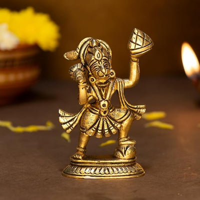 A depiction of Lord Hanuman, the Hindu monkey god known for his devotion to Lord Rama