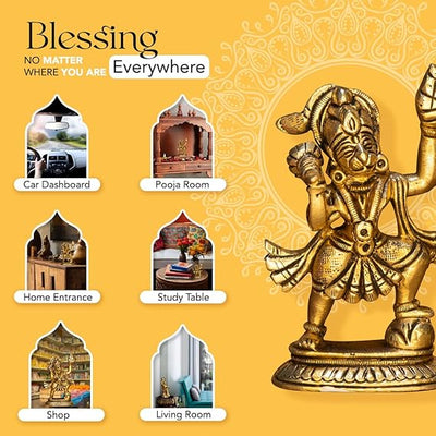 A depiction of Lord Hanuman, the Hindu monkey god known for his devotion to Lord Rama