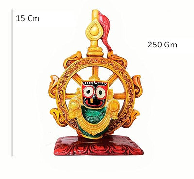 A depiction of Lord Jagannath, a Hindu deity associated with the Puri temple in Odisha, India.