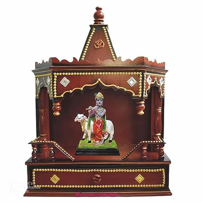  A depiction of Lord Krishna, the eighth avatar of Vishnu, often depicted as a young boy playing the flute.