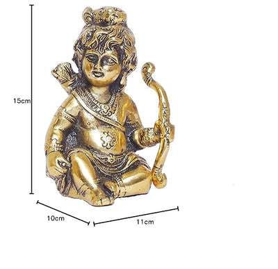 A statue of Lord Shri Ramlala, a Hindu deity believed to be the infant form of Lord Rama.