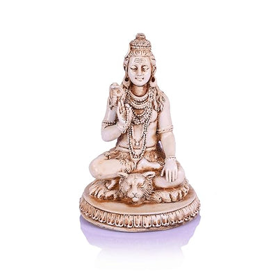 A statue of Lord Shiva, the Hindu god of destruction and transformation.