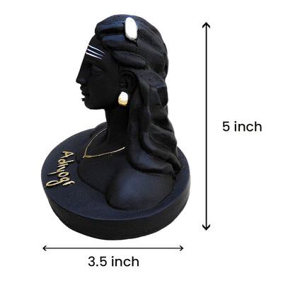 Handmade Adiyogi Shiva statue in resin, symbolizing inner transformation and spirituality, ideal for altars or meditation spaces