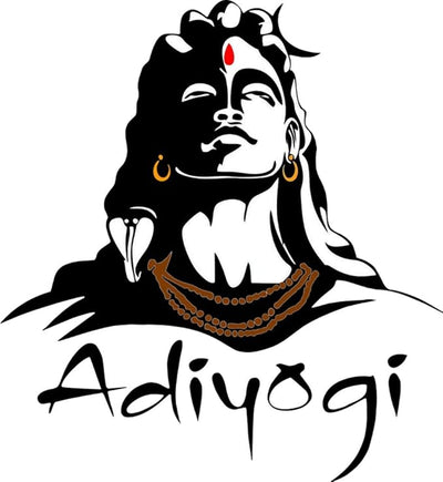 Adiyogi wall sticker depicting Lord Shiva, designed to inspire and enhance the ambiance of bedrooms, living rooms, and playrooms.