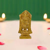 Antique brass statue of Tirupati Balaji, measuring 4 x 4 x 8 cm, handcrafted using traditional sand casting techniques, ideal for home decor and altars.