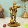 A handmade Bahubali Hanuman Ji Murti, 10.6 cm tall, crafted from resin, symbolizing strength and protection, ideal for home decor and altars.