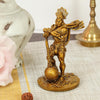 A handmade Bahubali Hanuman Ji Murti, 10.6 cm tall, crafted from resin, symbolizing strength and protection, ideal for home decor and altars.