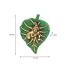 Metal Bal Krishna Leaf Wall Hanging, intricately designed to symbolize childhood innocence, ideal for home decor or altar display.