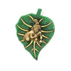 Metal Bal Krishna Leaf Wall Hanging, intricately designed to symbolize childhood innocence, ideal for home decor or altar display.