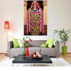 High-quality vinyl sticker of Lord Tirupati Balaji, showcasing vibrant colors and intricate details, ideal for enhancing home decor.
