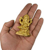 Handcrafted brass Ganesha statue, 5.5x4.5 cm, ideal for home altar or as a decorative showpiece. Symbolizes wisdom, prosperity, and blessings