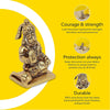 A handcrafted brass Hanuman idol, 7.4 cm tall, symbolizing strength and devotion, ideal for home decor and spiritual altars.
