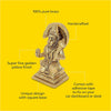 A handcrafted brass Hanuman idol measuring 7.4 cm tall, symbolizing strength and devotion, ideal for home decor and spiritual altars.