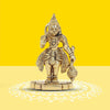 A handcrafted brass Hanuman idol measuring 9.2 cm tall, symbolizing strength and devotion, ideal for home decor and spiritual altars.