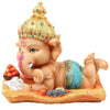 Handcrafted resin Ganesha statue, beautifully detailed, symbolizing prosperity and good fortune, ideal for home decor, puja room, or altar.