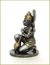 A beautifully crafted resin idol of Lord Hanumanji, showcasing intricate details and vibrant colors, ideal for home altars or car dashboards.
