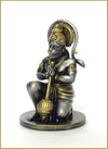 A beautifully crafted resin idol of Lord Hanumanji, showcasing intricate details and vibrant colors, ideal for home altars or car dashboards.