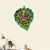 Handmade Ganesha wall hanging in aluminum, symbolizing wisdom and prosperity, perfect for home decor and altars.