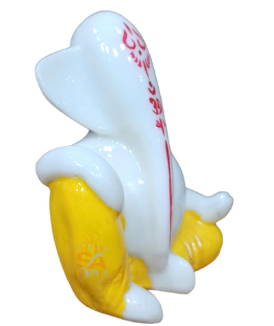 Handmade Ganesha idol in marble for car dashboards, symbolizing wisdom and prosperity, perfect for enhancing your driving experience.