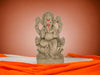 Handmade Ganesha idol in clay, perfect as a decorative showpiece, symbolizing wisdom and prosperity for home altars and decor.