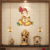 Large Ganesha peel and stick wall sticker featuring vibrant colors, perfect for adding a cultural touch to home decor.