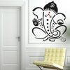 A colorful Ganesha wall sticker showcasing intricate designs, ideal for home decor that honors Hindu deities and the Hindu faith.
