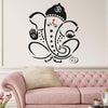 A colorful Ganesha wall sticker showcasing intricate designs, ideal for home decor that honors Hindu deities and the Hindu faith.
