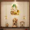 A colorful Ganesha wall sticker featuring intricate designs, ideal for home decor that celebrates Hindu deities and the Hindu faith.