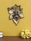 Handmade Ganesha wall hanging idol in iron, symbolizing prosperity and wisdom, perfect for home decor and altars.