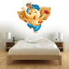 Vibrant Ganesha wall sticker featuring an intricate design, ideal for home decor and celebrating the Hindu faith.