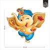 Vibrant Ganesha wall sticker featuring an intricate design, ideal for home decor and celebrating the Hindu faith.