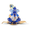 Handcrafted Glass Ganesha Idol, 300 grams, perfect for car dashboard or home altar, measuring 8.5 cm x 6.5 cm x 6.5 cm