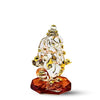 Handcrafted glass Ganesha statue, 8x5 cm, perfect for car dashboard or home altar. Symbolizes wisdom, prosperity, and divine blessings.