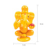 Handmade glass Ganesha statue, 8x5 cm, ideal for car dashboard or home altar. Symbolizes wisdom, success, and divine blessings.