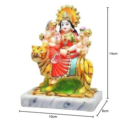 Handmade Goddess Durga Devi Idol Statue crafted from premium resin, ideal for home decor and spiritual practices.