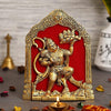 Handmade Lord Hanuman idol in gold tone, symbolizing strength and devotion, ideal for home, office, or altar.