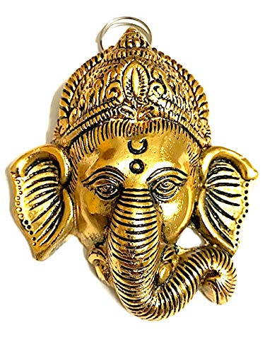 Handcrafted brass Ganesha idol, 300 grams, symbolizing good luck, success, and prosperity, ideal for home altar or as a meaningful gift.