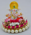 Handcrafted Ganesha idol made of durable Polyresin, measuring 20 cm x 15 cm x 2 cm, symbolizing wisdom and prosperity for home decor