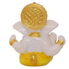 Handcrafted resin Ganesha idol measuring 7x7x3 cm, ideal for car dashboards, home decor, and gifting.