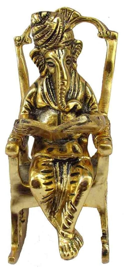 Handcrafted resin Ganesha idol, 430 grams, 7x7x14 cm, ideal for home decor, altars, or gifting. Symbolizes wisdom, prosperity, and good luck."Handcrafted resin Ganesha idol, 430 grams, 7x7x14 cm, ideal for home decor, altars, or gifting. Symbolizes wisdom, prosperity, and good luck."
