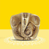Handcrafted Baby Ganesha idol in pure brass, measuring 4 cm x 1 cm x 3.3 cm, symbolizing prosperity and fresh starts, ideal for any altar.