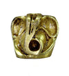 Handmade brass Ganesha idol, symbolizing wisdom and prosperity, perfect for home decor and altars.