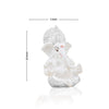 "Handmade ceramic Ganesha idol, intricately designed, ideal for dashboard decoration, symbolizing wisdom and protection.