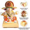 Hindu Gods : Ganesha with Rosewooden Base Idol For Car Dashboard, Home decor & Gift