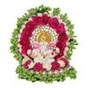 Handmade Ganesha idol made from durable resin, 600 grams, compact 15x10x15 cm size, perfect for home altar or car décor, symbolizing wisdom and prosperity.